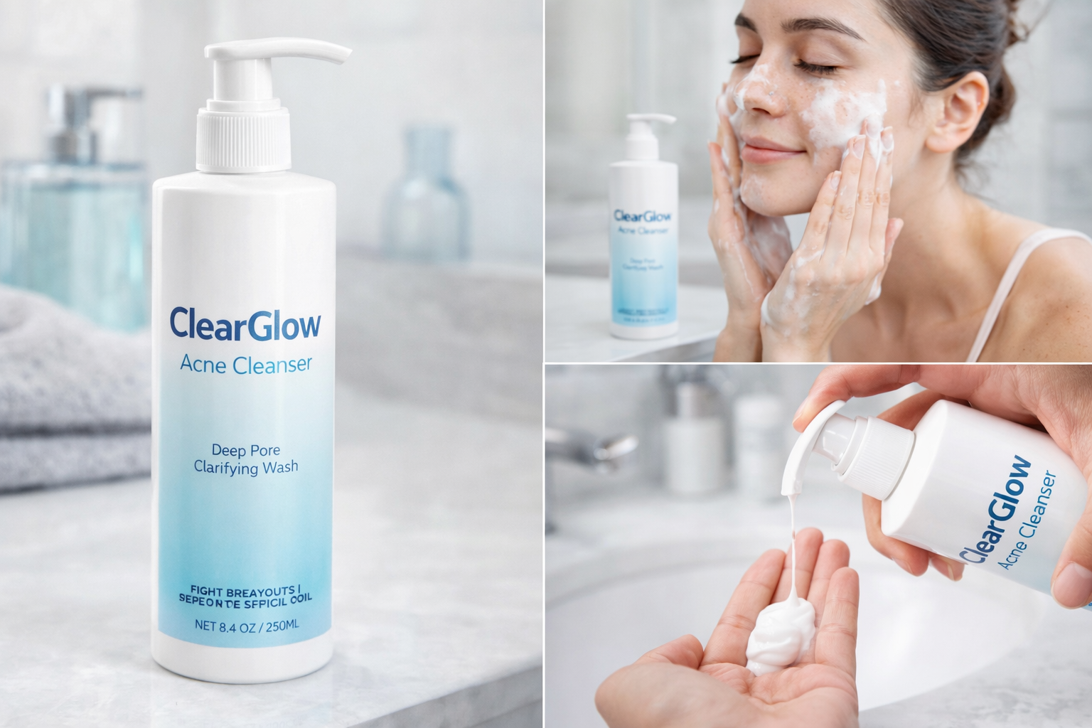ClearGlow Acne Cleanser